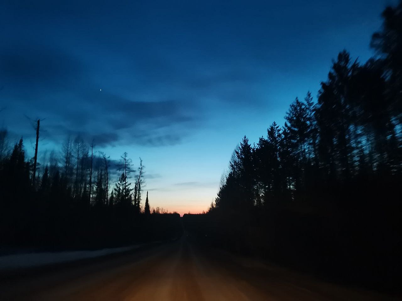 evening road